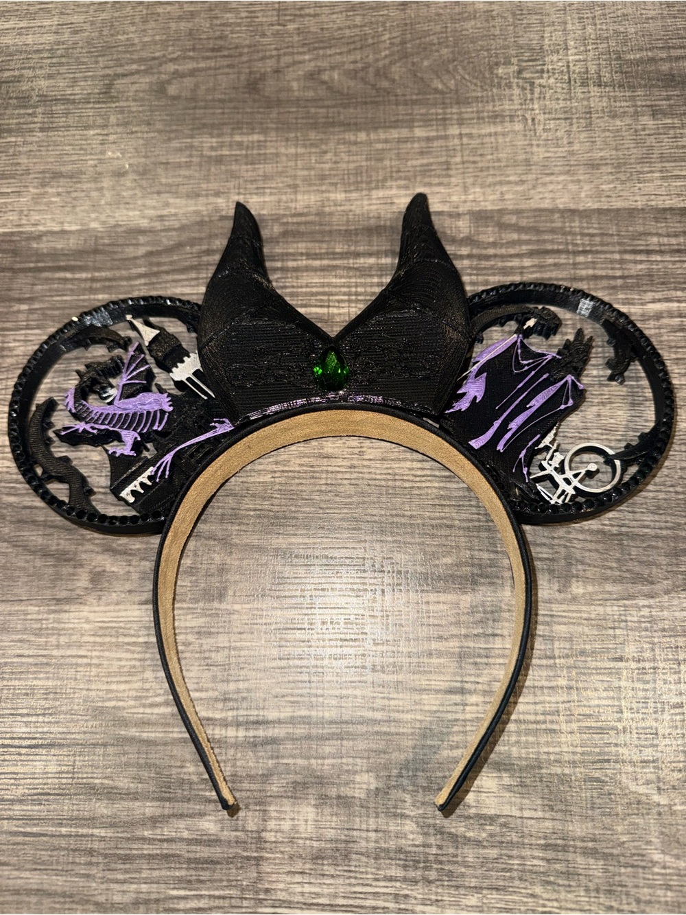 Maleficent 3D Printed Mickey Ears Headband